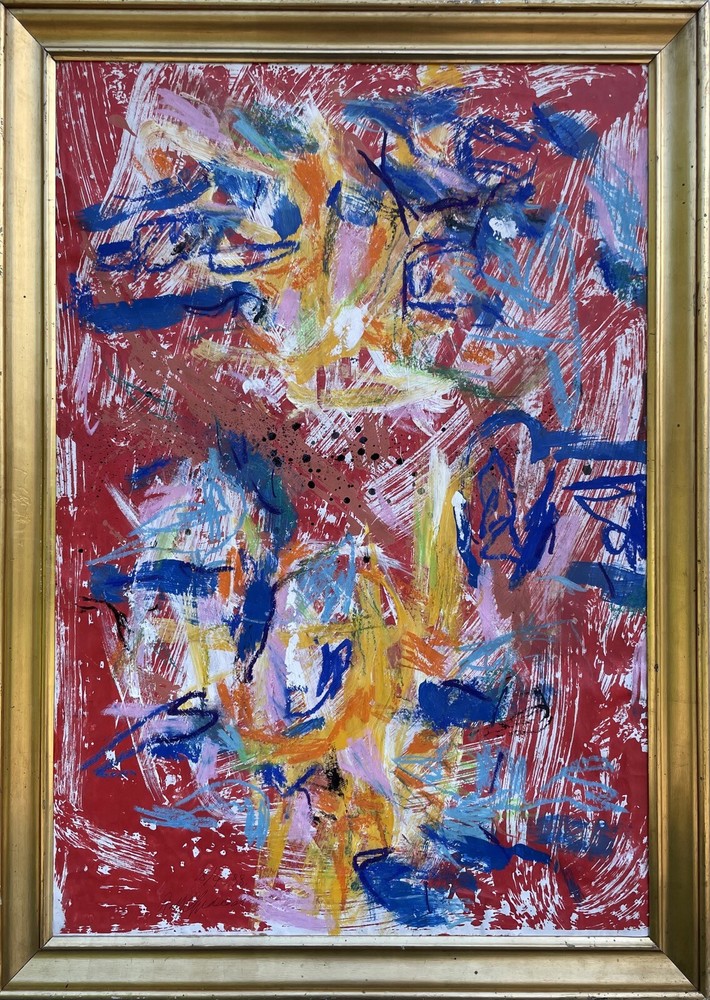 Rolf Gjedsted Abstrakte Komposition Moderne Kunst aus Kopenhagen Dänemark 81×58