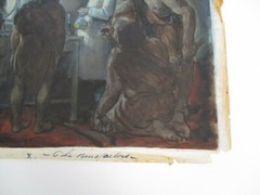 ANTIQUE PAINTING JULES RAUSCHERT WPA AMERICAN MASTER SCIENCE LAB TECHNOLOGY