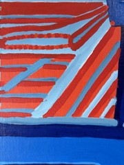 Visionary Expressionist Dream Painting By New York Outsider Artist Louise Abrams