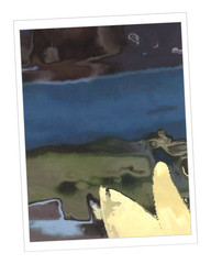 Mitak Artist Signed ACEO Miniature Art Print Abstract Collage 2.5″ x 3.5″ Inches