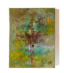 Original Abstract Contemporary Pallet Knife Painting Art By Rain Crow