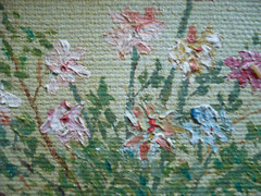 H.J. Schroeder, 1968 60s VINTAGE STILL LIFE MINIATURE OIL REALISM FLOWERS FLORAL
