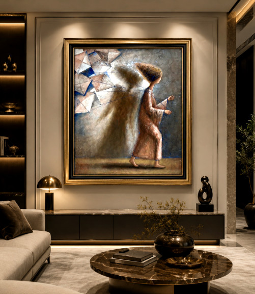 NEW!! Oil painting from the Artist Mystical unique art. „The Weight of Dreams“