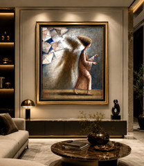 NEW!! Oil painting from the Artist Mystical unique art. „The Weight of Dreams“