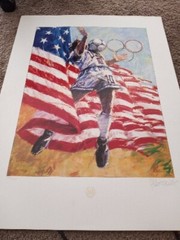 SoccerAmerica’s Team“ ORIGINAL PAINTING Soccer With Signature ALDO Luong