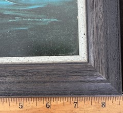 2 x Vintage Mid Century Art Ships Paintings Signed