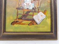 Framed Elmer Ekeroth Original Oil Painting California Artist 11″ W x 13.25″ T