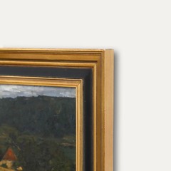 Attrib. Reinhold Schmidt (1861-1927) – Framed Oil, View near Wildberg