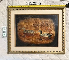 Signed Original Jack White Gold Leaf Ducks – 32in x 26in