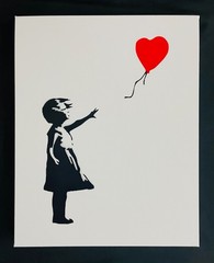 Banksy Rare Large Dismaland Painting 2015 with paperwork