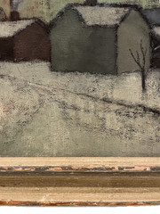 BERTA HANSSON SWEDISH ART VINTAGE MCM MID CENTURY MODERN ANTIQUE OIL PAINTING