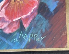 Steven Napper pastels art Picture of rose of charon West Texas PSA Studio #32