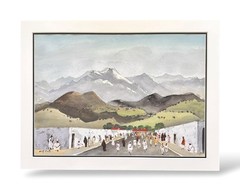 Adolf Dehn watercolor painting Afghan Street Afghanistan