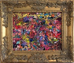 Original Abstract Painting Serg Graff „Mystic Mana Gerie“ Fantasy Surreal, COA
