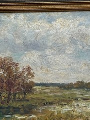 ANTIQUE IMPRESSIONIST PAINTING LANDSCAPE AMERICAN SIGNED RICHARDS OIL 1910’S