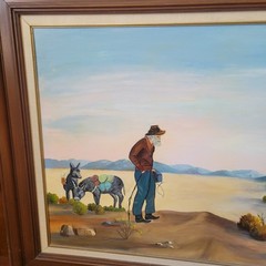 Mary Ruth Shelton Oil Painting Wonder Valley CA Mojave Desert 24×36 29 Palms