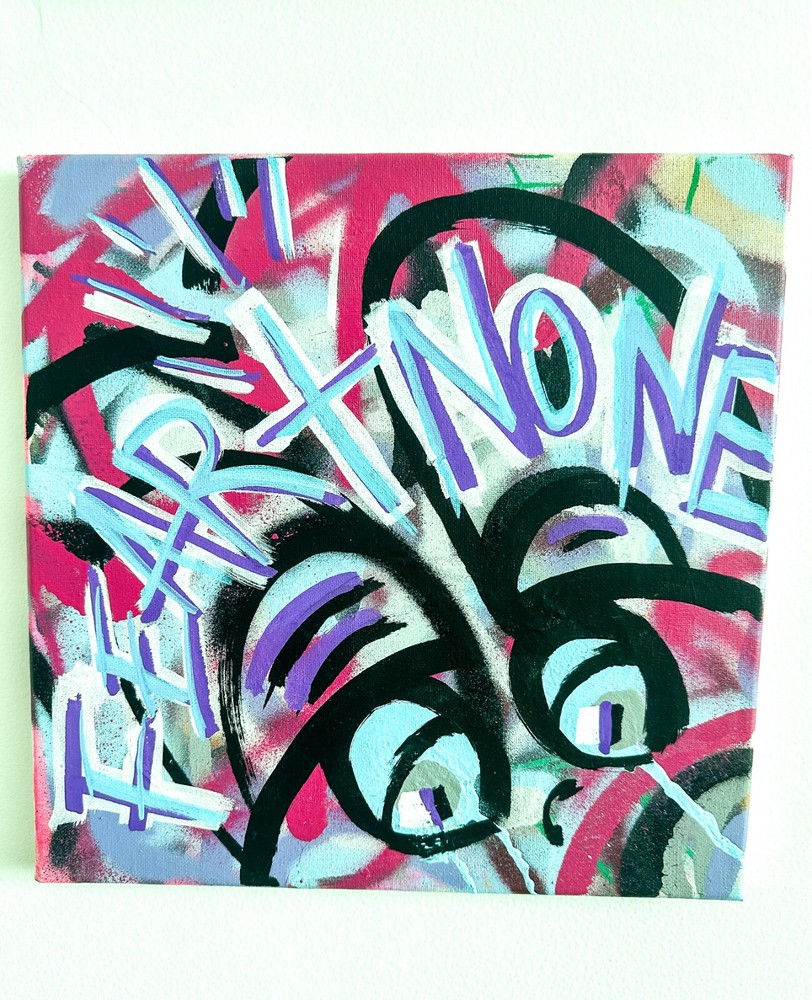 Fear None – Abstract Soul | 1/1 Original Acrylic Mixed Media Art | Graffiti Styl