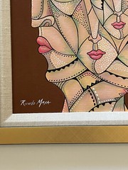Ricardo Maya Original Painting Authentic Cuban Modernist Nicaragua Abstract 16″