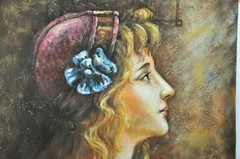 „Noble Lady“ – Handmade Oil Painting on Canvas, 62cmX92cm