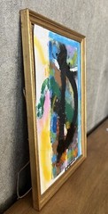 Danish Artist Rolf Gjedsted Abstract Composition Modern Art 32×23.5cm