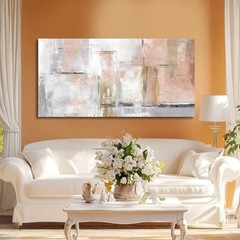 Canvas Art Gold Wall Decor for Girl Pictures for Living Room 40″L x 20″W Pink
