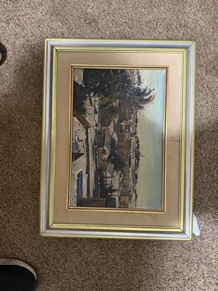 Ludwig Blum Jerusalem In The Snow 1960 Oil On Canvas Painting