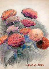 STILL LIFE SALE California Colors MARY DENEALE MORGAN ‚Flowers‘ 11″ x 7.5″