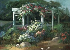 Robert Lui (Vietnam,NY,b 1951) oil painting 137780