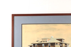 Vintage Ocean City Maryland Beach House Watercolor Painting Signed Jim Wilson 77