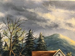 16 x 20 Oil Painting on Canvas….“Evening Showers“