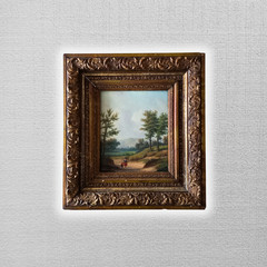 CARL EDUARD AHRENDTS (1822-1898) | Wooded Country Road | ORIGINAL Oil Painting