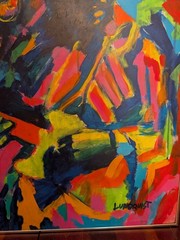 BUTTERFLY BLUES David Lundquist Painting Original 1992 Jimi Hendrix Mixed Media