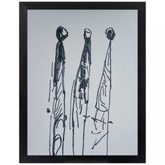 ABSTRACT /Minimalism Abstract Family 9 x 12 Modern Street ART Marker Painting