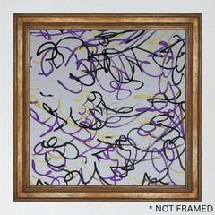 ‘Letters 8’ Tristan Reasor Original Abstract Painting Acrylic 6×6 SHLERM ARTS