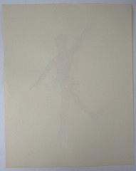 Vintage Fashion Commercial Illustration Original Art Cheerleader Outfit 1950s