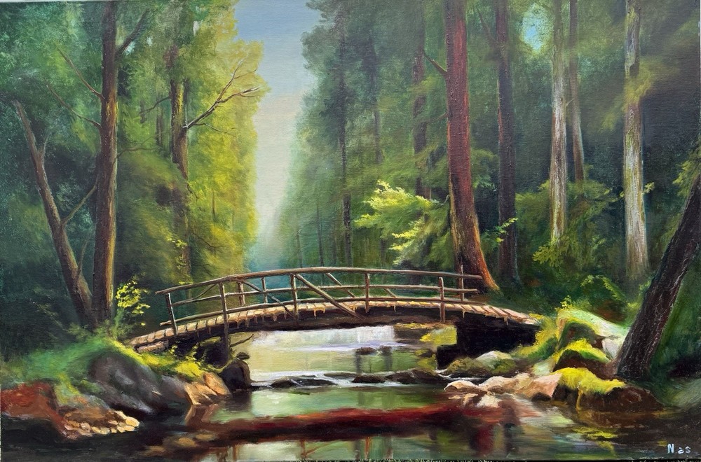 Original Painting oil,36×24 inches, Wall Art Decor, Home Decor, Handmade Gift