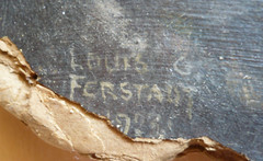 LOUIS FERSTADT, LISTED Russian American NY HISTORICAL Old OIL PAINTING Signed