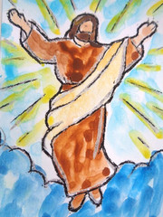 ACEO Original Jesus CHRIST Painting Art