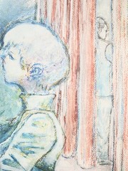 9 inch x 12 inch – Pastel Drawing – NO FRAME by A. Avila