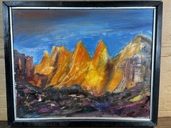 South West Style Desert Scene Original Signed Art