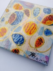 Abstract Original Modern type art Acrylic painted wooden frame canvas sri lanka