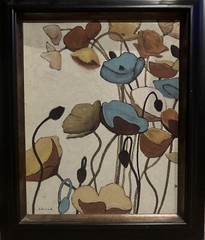 Fine Art Framed Pavots Ondule I Ondule II Shirley Novak Texture Framed 21 X 25