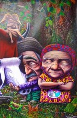 ALAIN DONATE HERNANDEZ { ‚HUGE 72 W x 51 H } „ORIGINAL OIL PAINTING ON CANVAS“