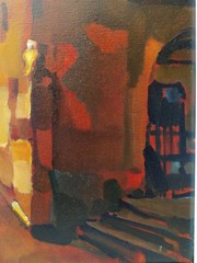 Antonio Belli Sunset in an Old Italian Village/Landscape/Original Oil Painting