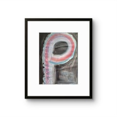 „P“ Classroom Graffiti Abstract Pop Art Paper Painting Modern Design