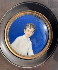 19th Century Portrait of a Boy Painting