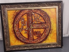 Taino OZUNA Tribal Original Abstract Modern Textured Painting