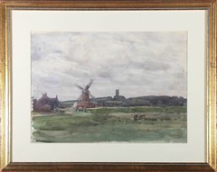 Attrib. Henry Brewer RI (1866-1950) – Watercolour, Boyd’s Gristmill