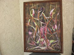 EXPRESSIONISM ABSTRACT FRAMED SIGNED BY THE ARTIST OIL PAINTING