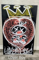 Trey Coppland, Lover Boy Abstract Acrylic Painting, 20+30 in, 2026, Signed